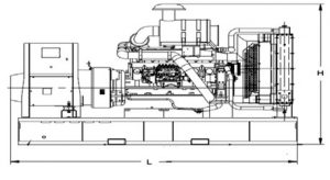 1100kVA Perkins 4008TAG2A Diesel Generator - Chassis (1)